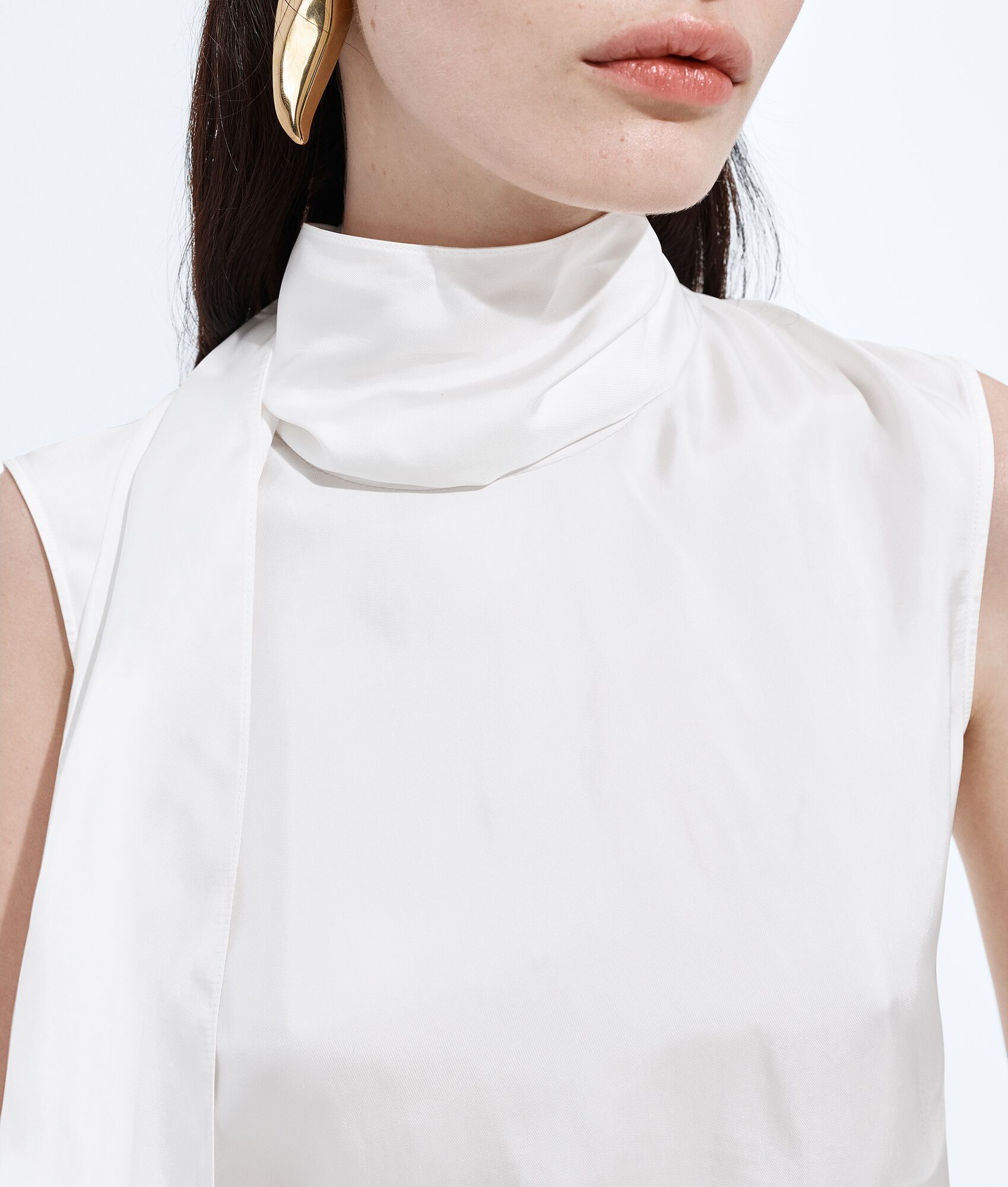 BOTTEGA VENETA 桑蚕丝弹性丝缎质感上衣