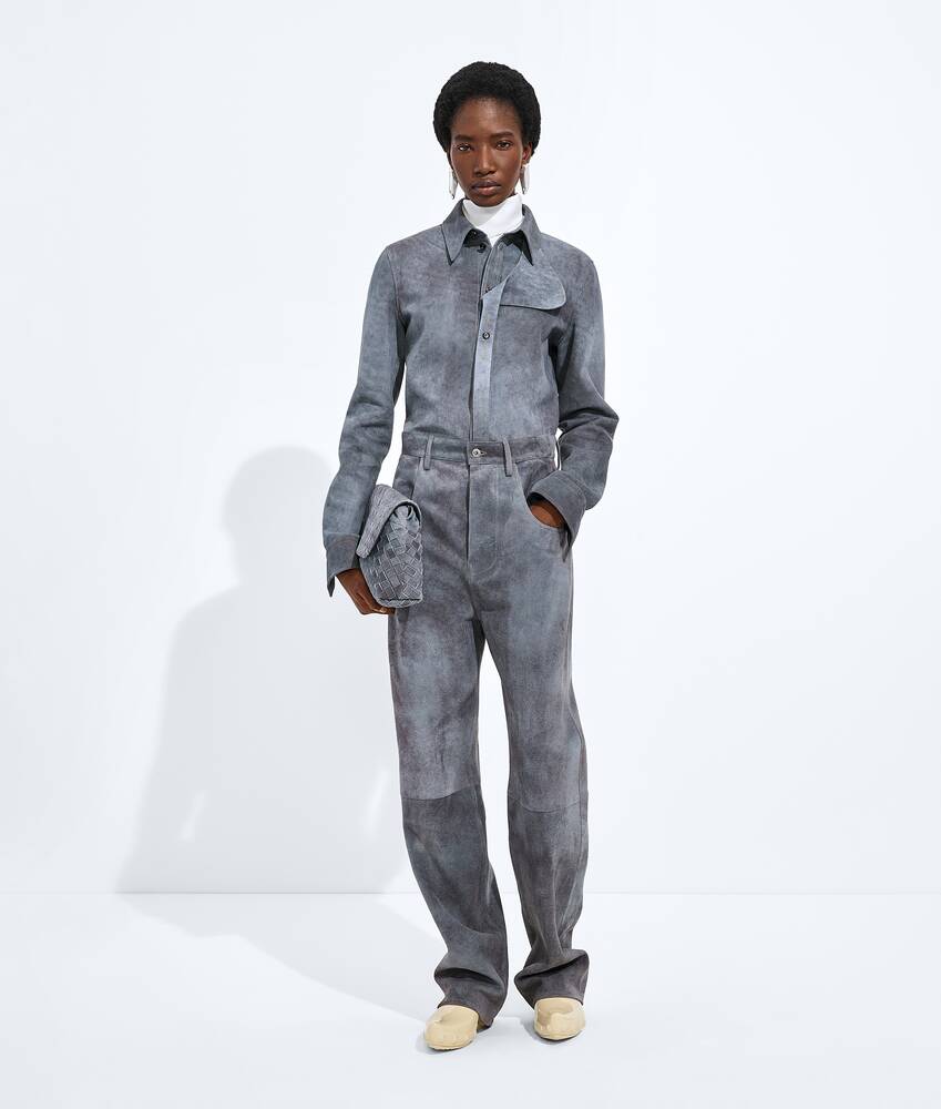 BOTTEGA VENETA 雾面效果绒面革衬衫