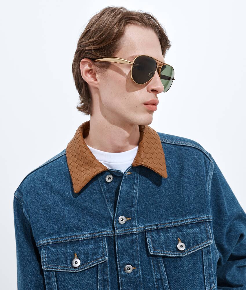 BOTTEGA VENETA 中度靛青色牛仔夹克
