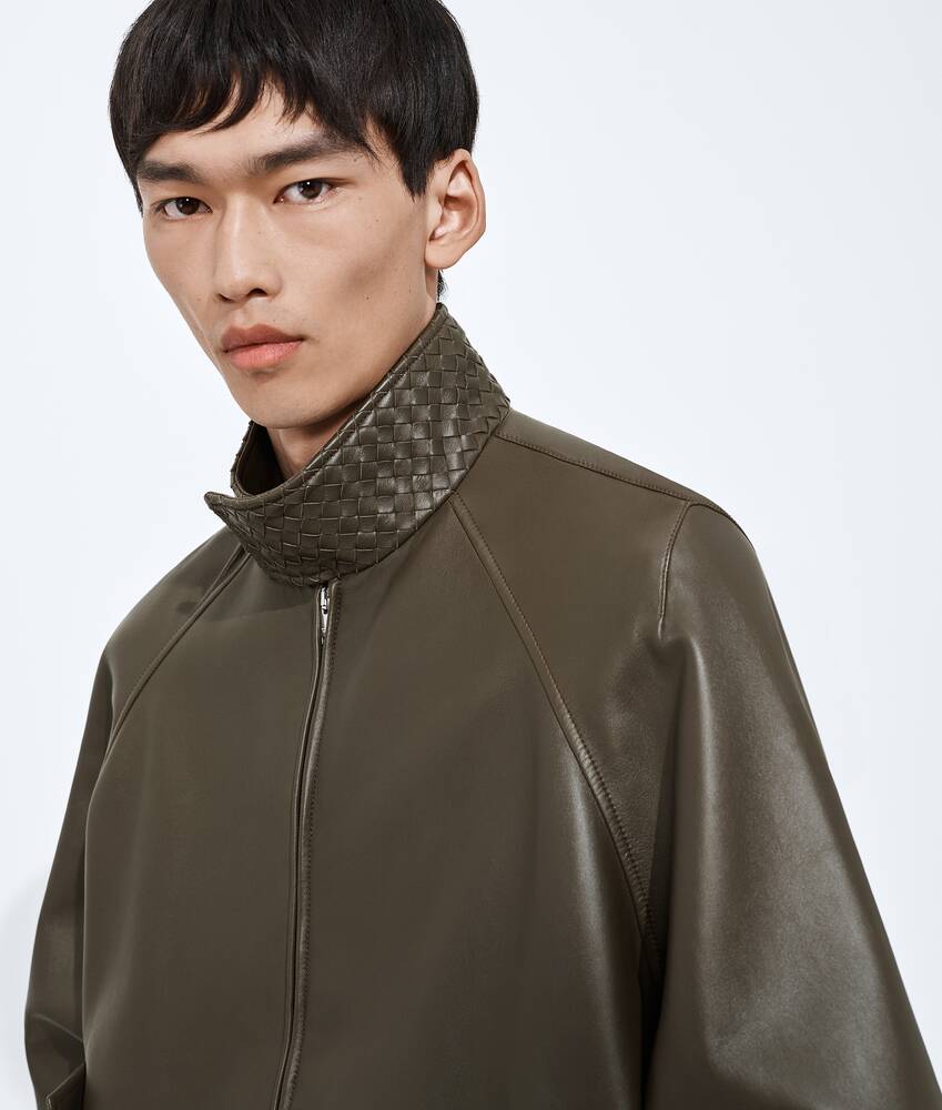 BOTTEGA VENETA  皮革束腰夹克