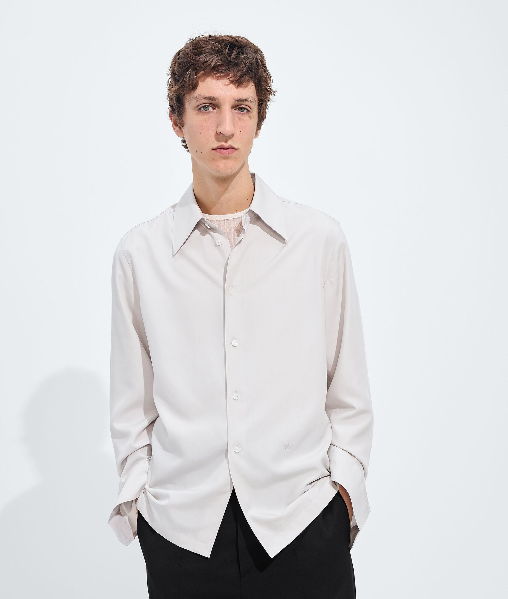 BOTTEGA VENETA 哑光桑蚕丝衬衫