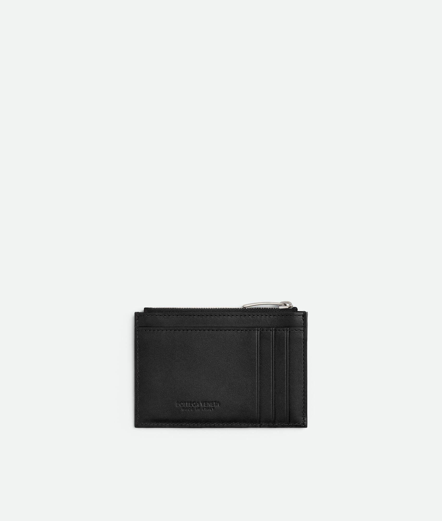 BOTTEGA VENETA Intrecciato编织拉链卡包 