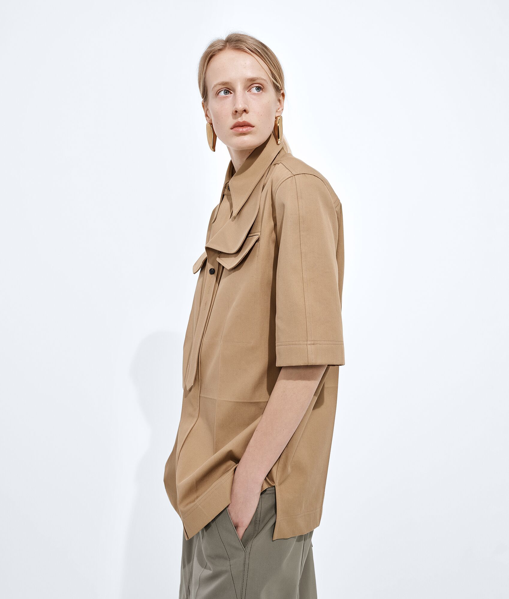 BOTTEGA VENETA 棉质斜纹衬衫