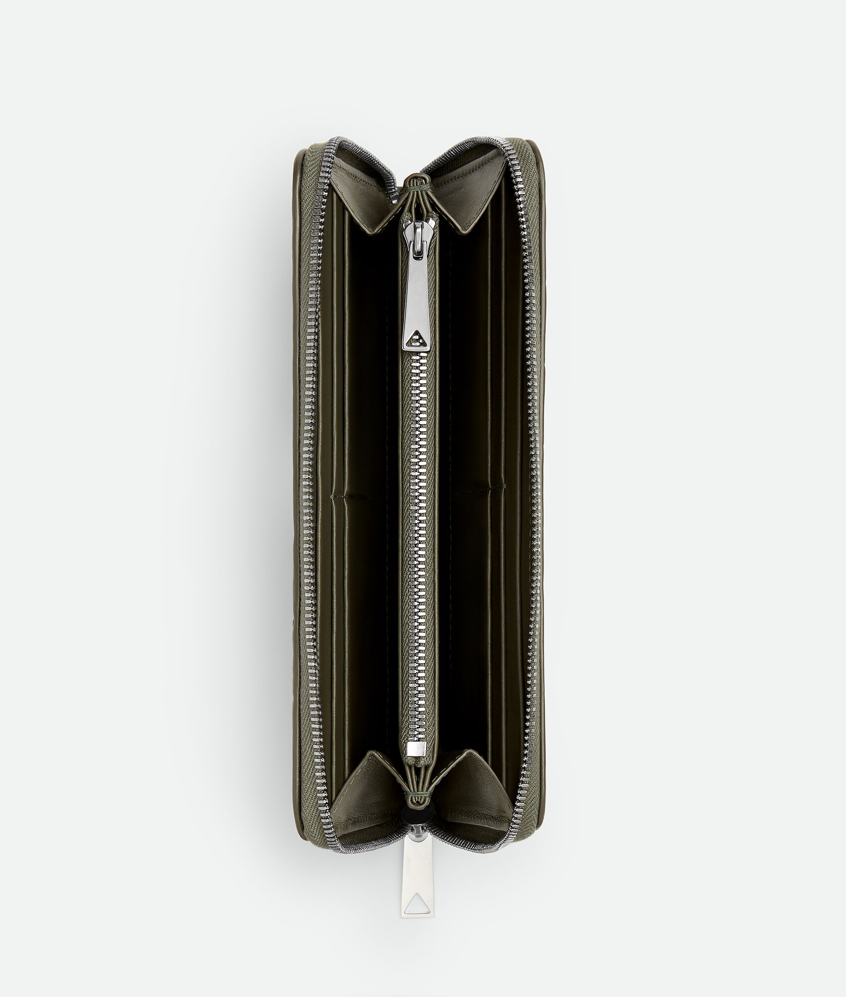 BOTTEGA VENETA Intrecciato编织环绕式拉链钱包