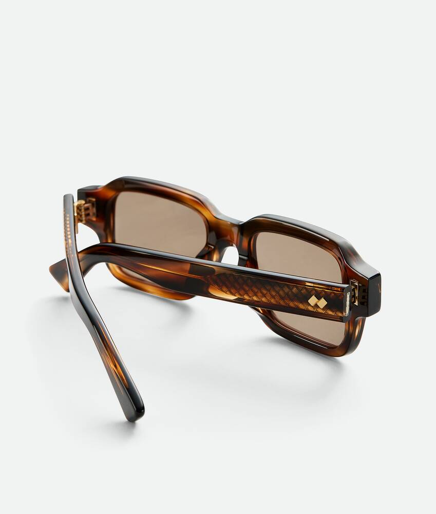 BOTTEGA VENETA Intrecciato编织长方形太阳眼镜