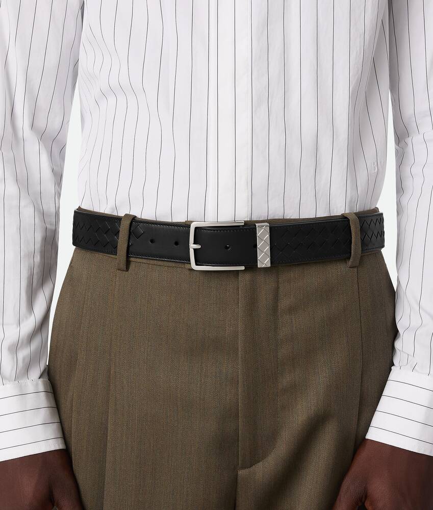BOTTEGA VENETA Intreccio Loop编织圆环腰带