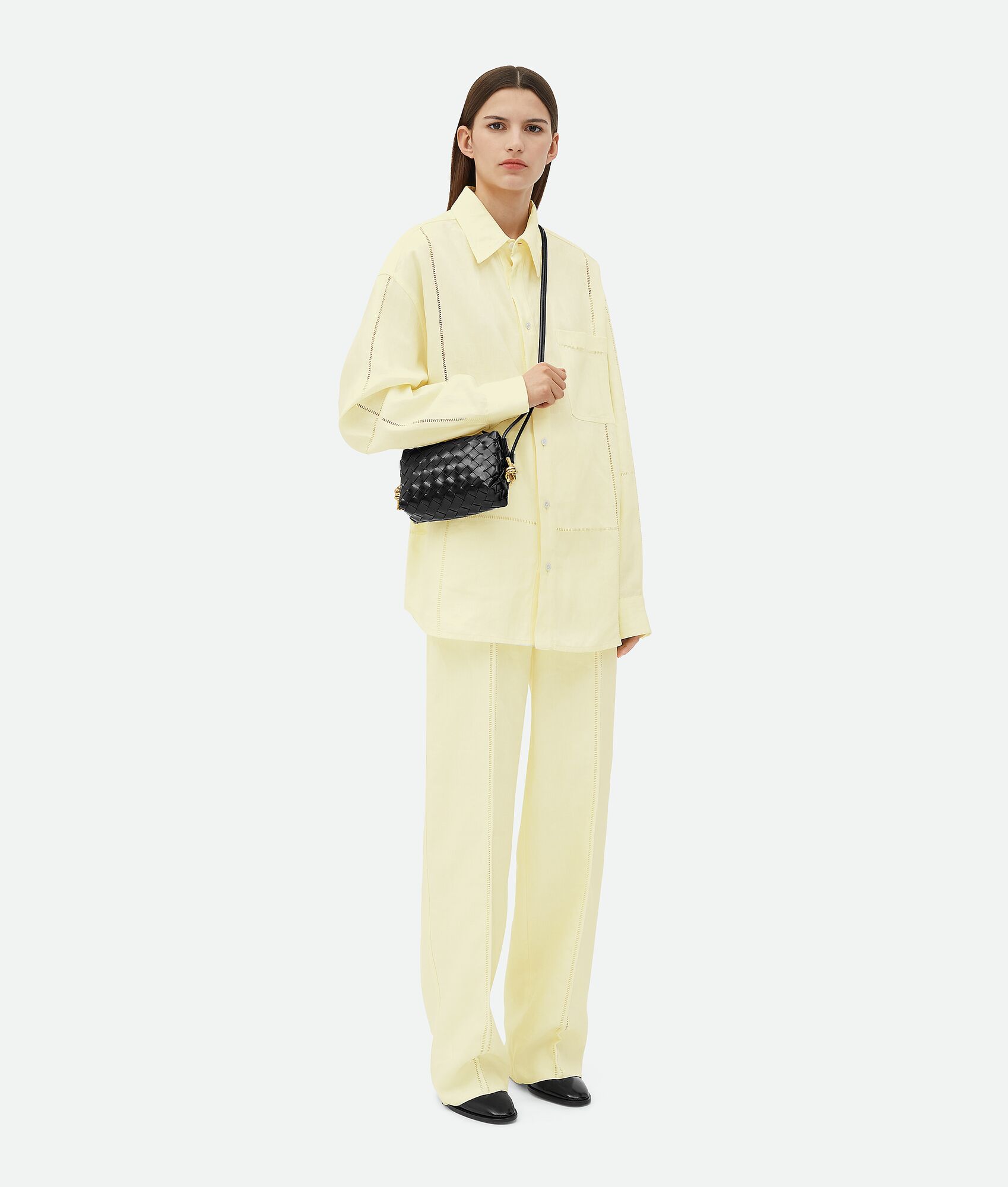 BOTTEGA VENETA Loop迷你金属扭结斜挎包