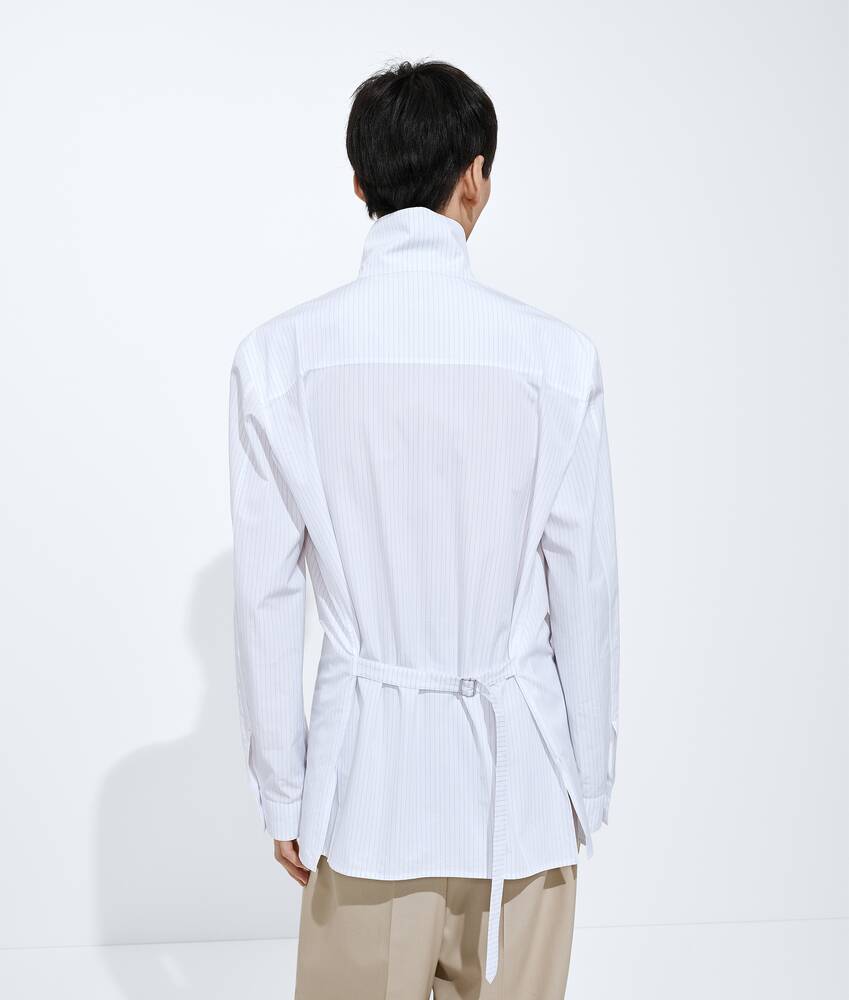 BOTTEGA VENETA • 棉质府绸细条纹衬衫