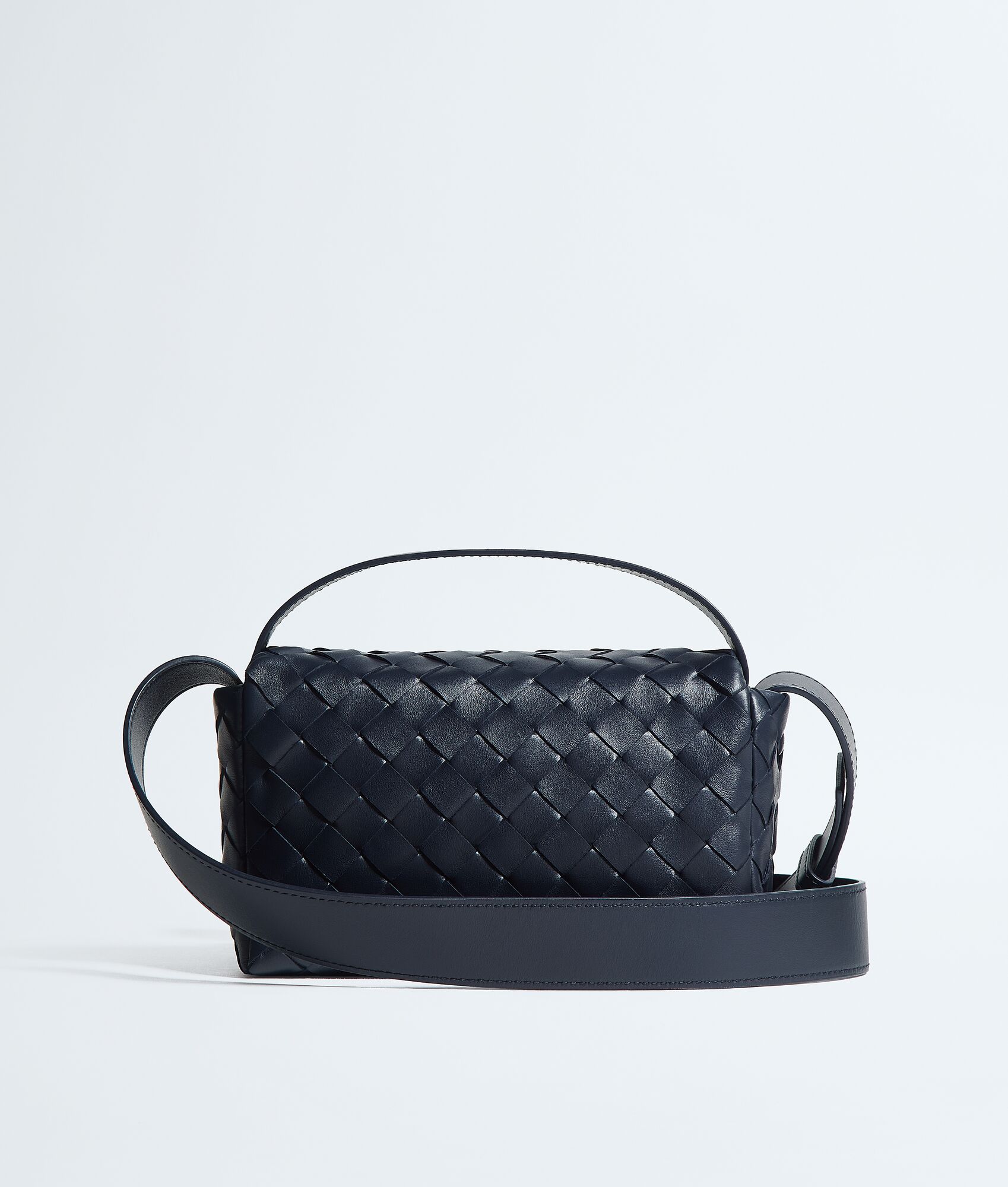 BOTTEGA VENETA 迷你Intrecciato编织翻盖手袋