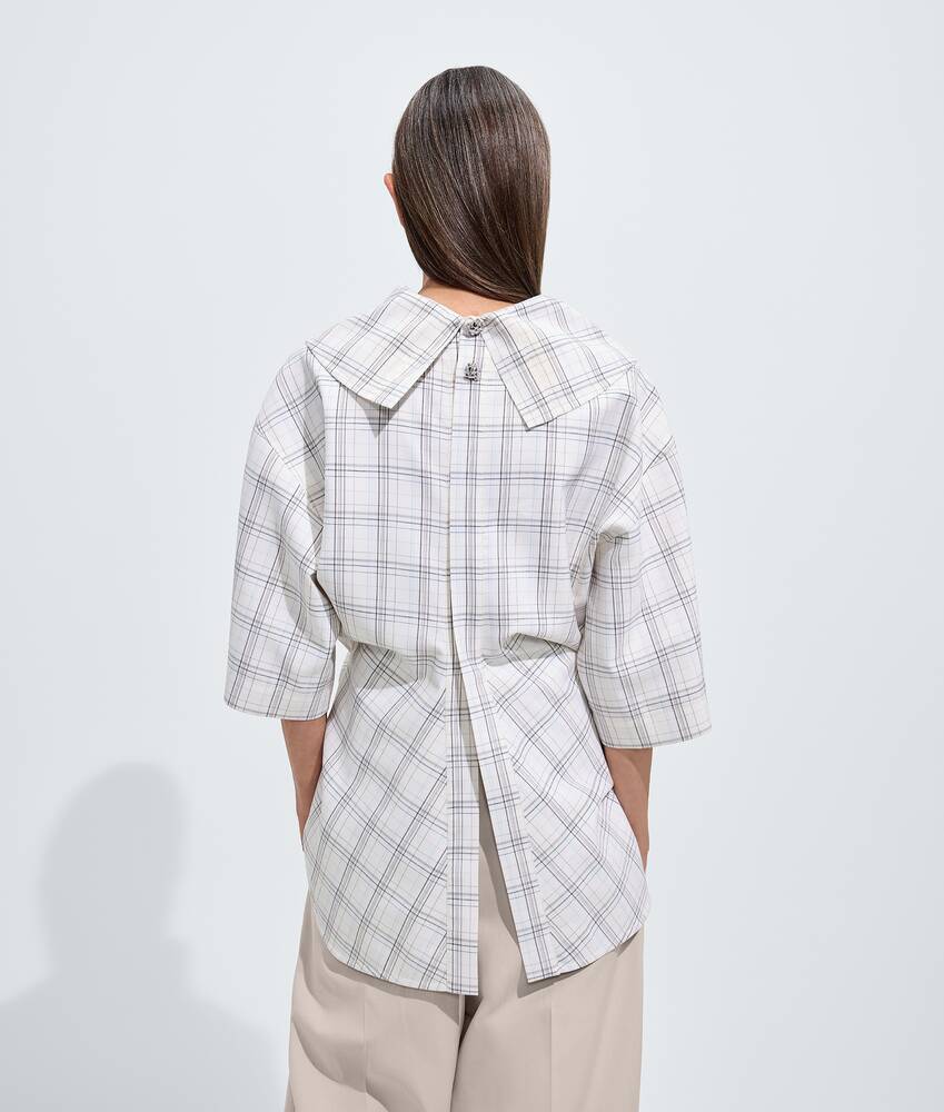 BOTTEGA VENETA 柔软羊毛格纹上衣