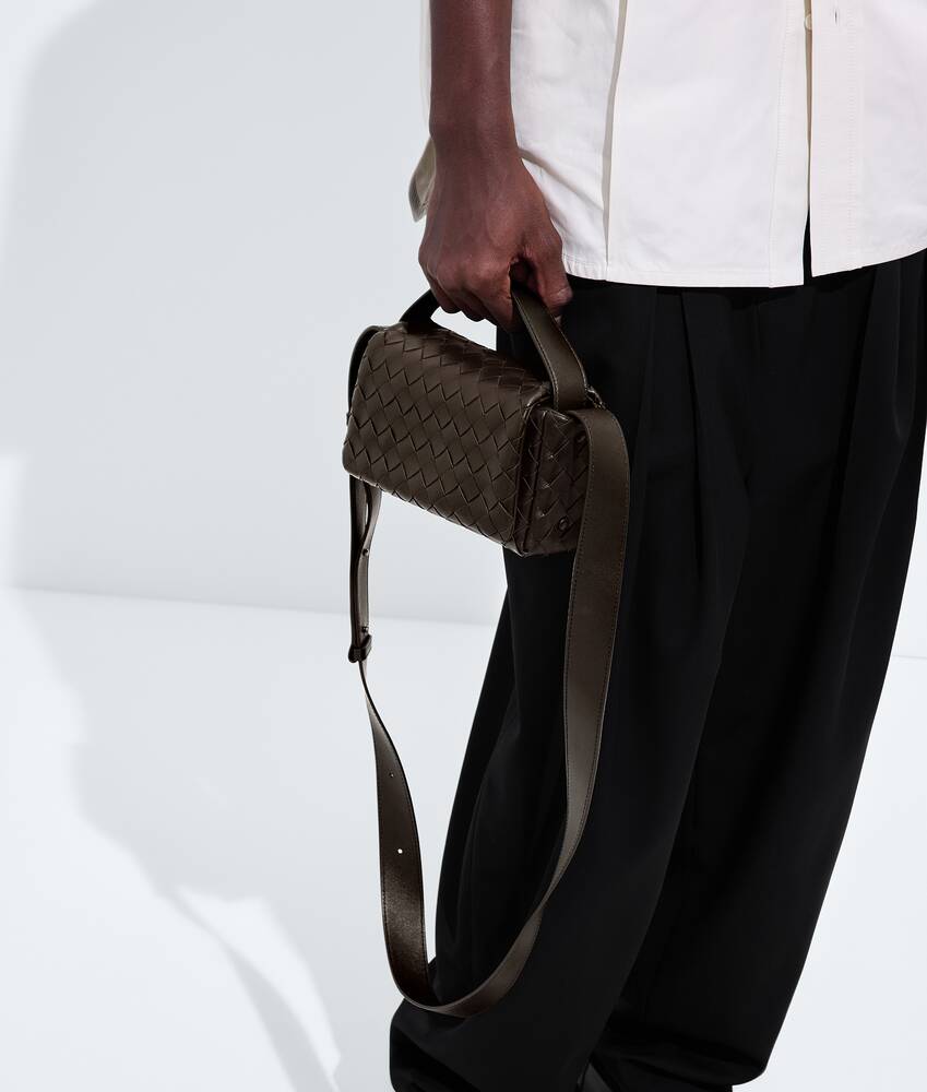 BOTTEGA VENETA 迷你Intrecciato编织翻盖手袋