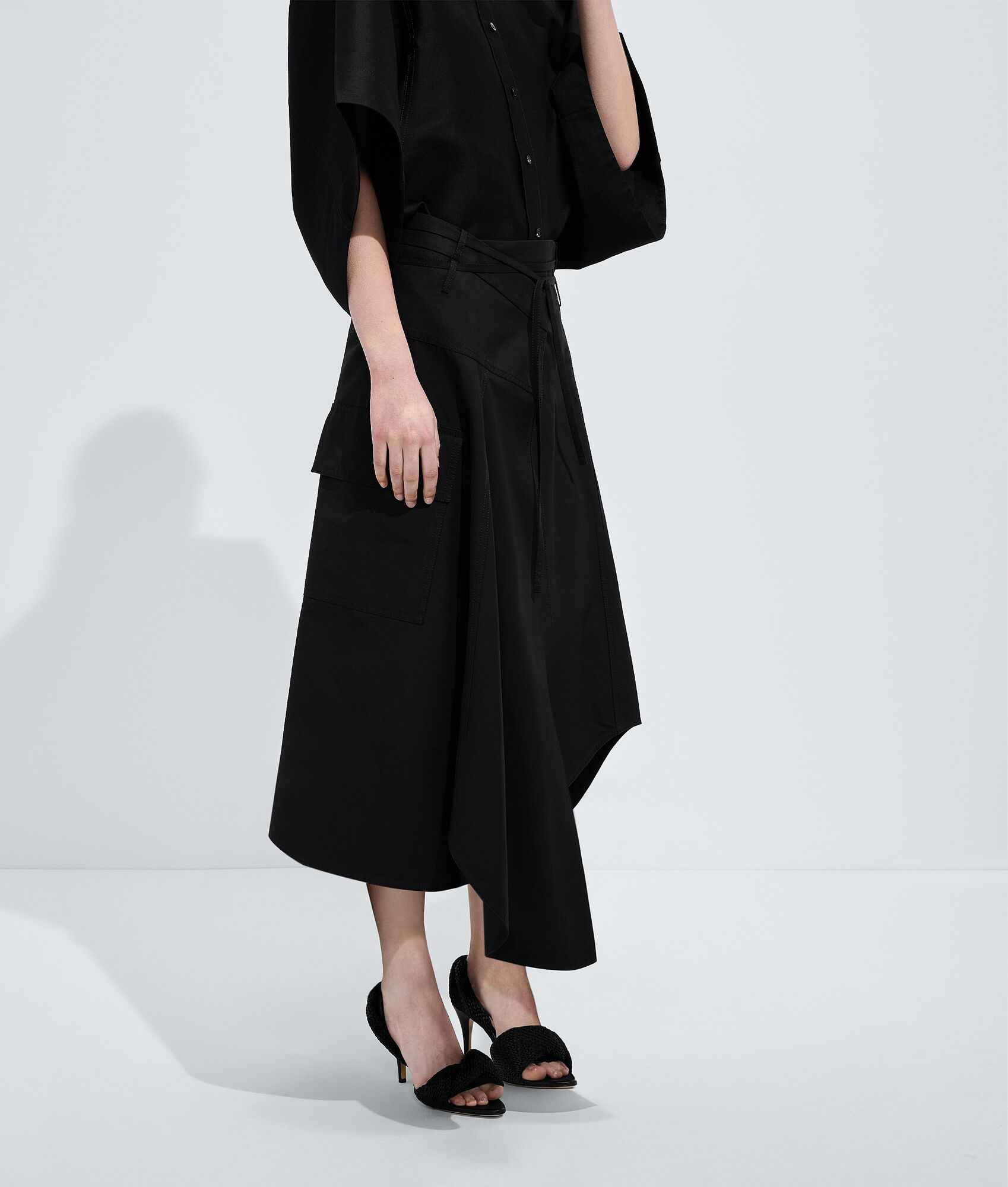 BOTTEGA VENETA 紧致棉布半身裙