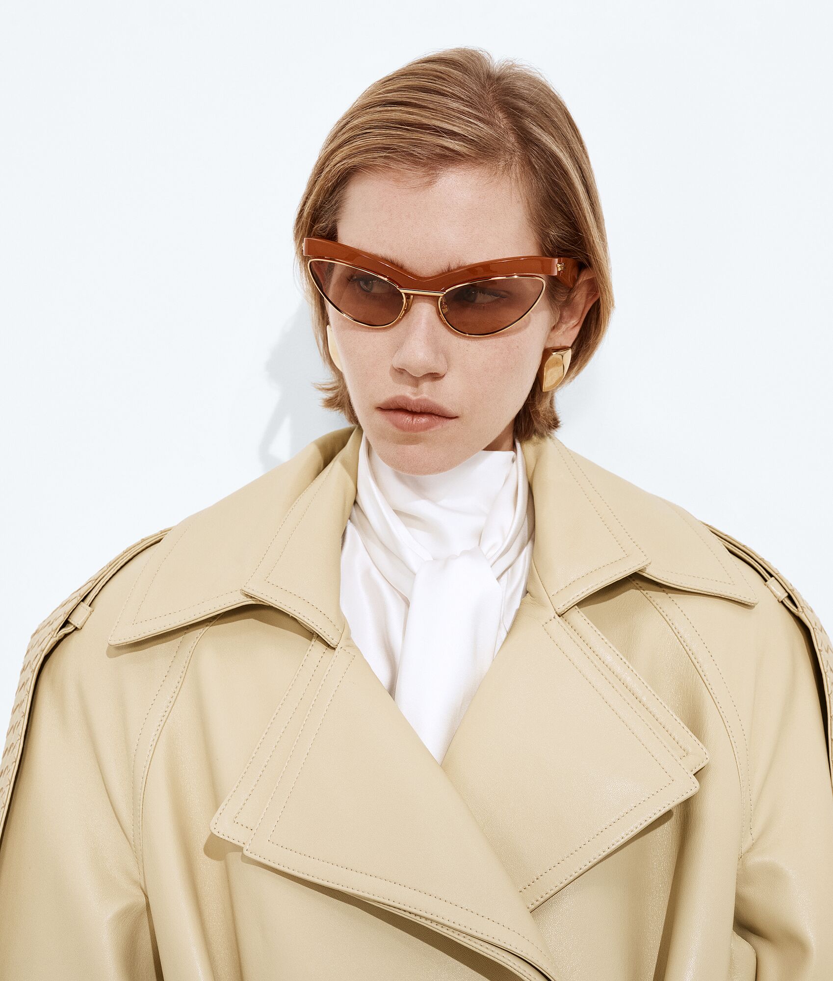 BOTTEGA VENETA Duo Angle猫眼形太阳眼镜