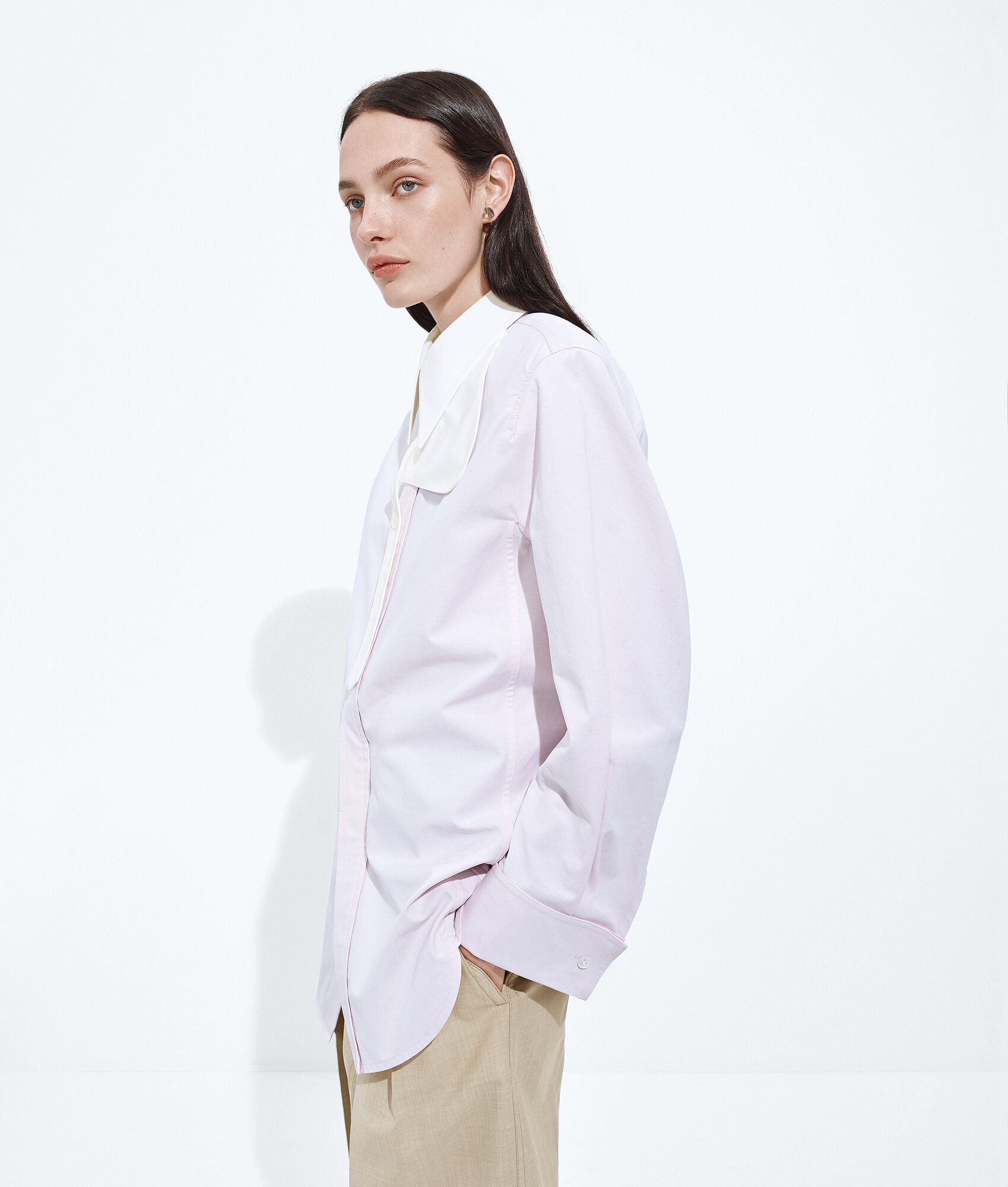 BOTTEGA VENETA 棉质牛津布束腰衬衫