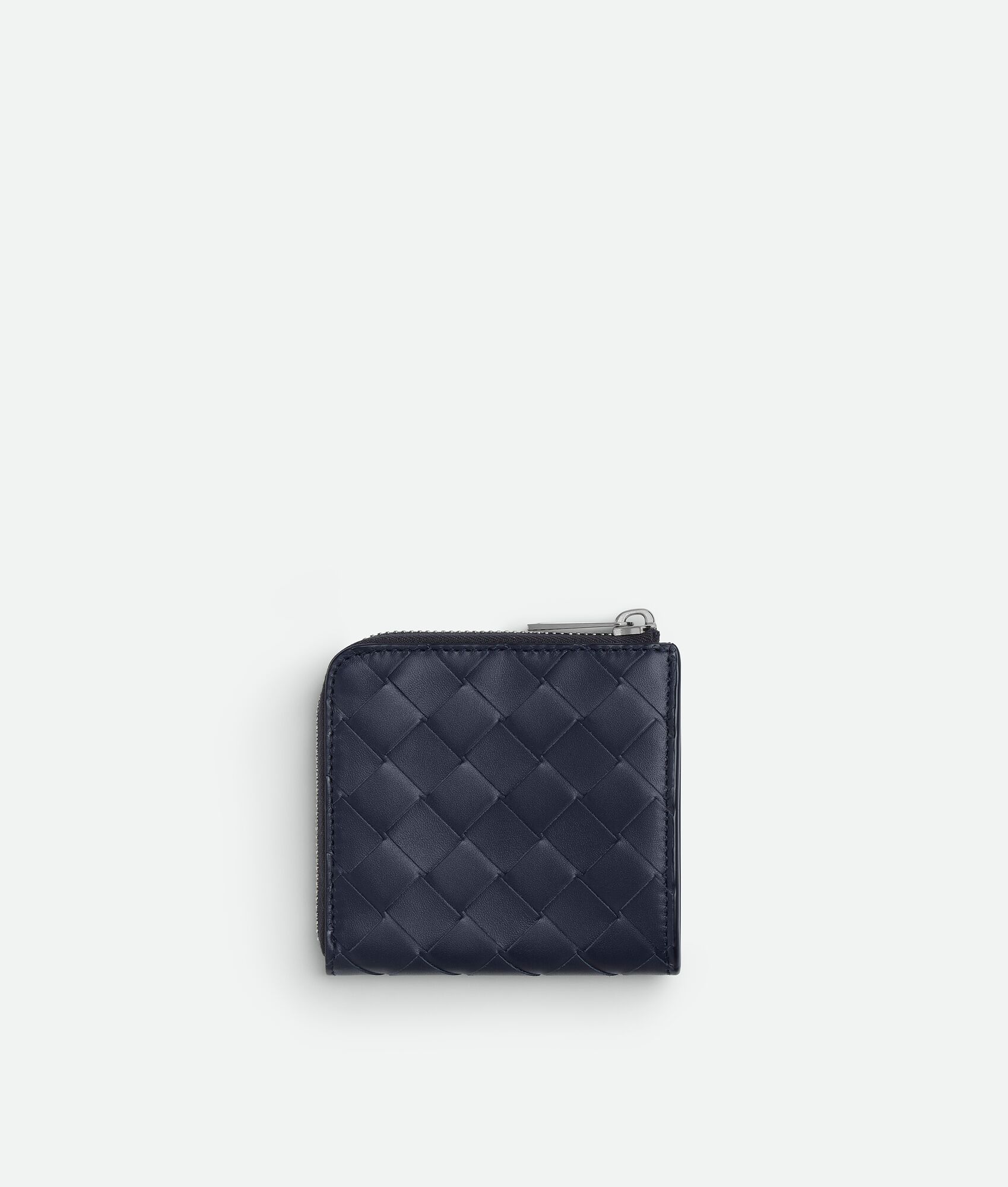 BOTTEGA VENETA Intrecciato编织方形环绕式拉链钱包