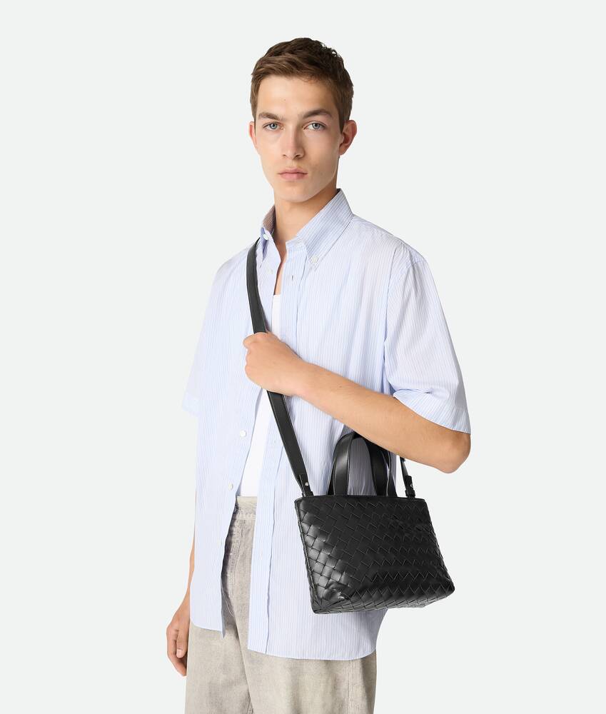 BOTTEGA VENETA 迷你Intrecciato编织拉链托特手袋