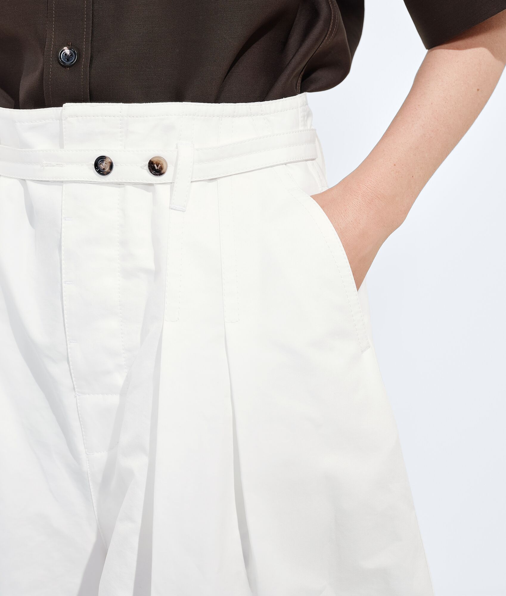 BOTTEGA VENETA 紧致棉布裙裤