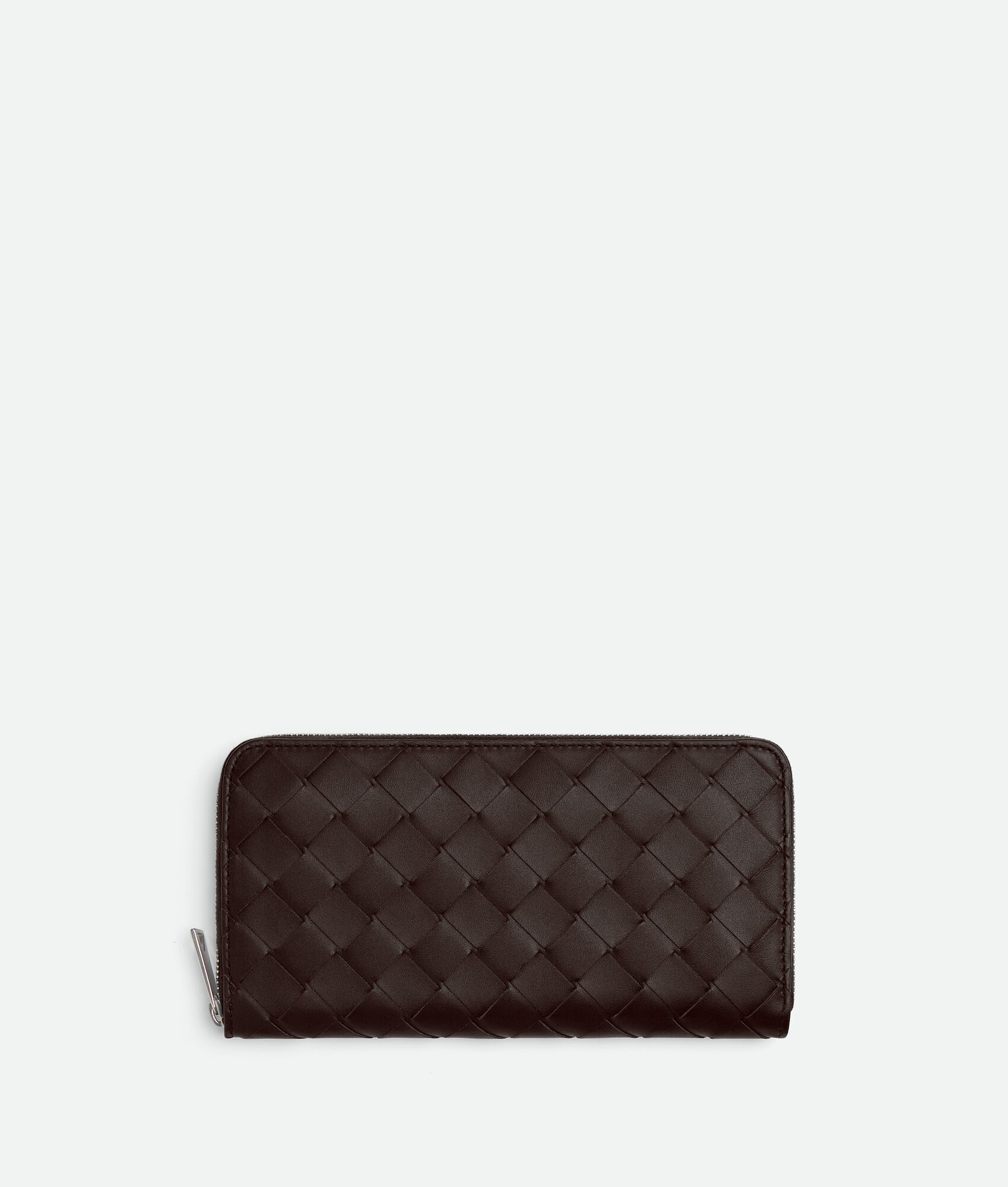 BOTTEGA VENETA Intrecciato编织环绕式拉链钱包