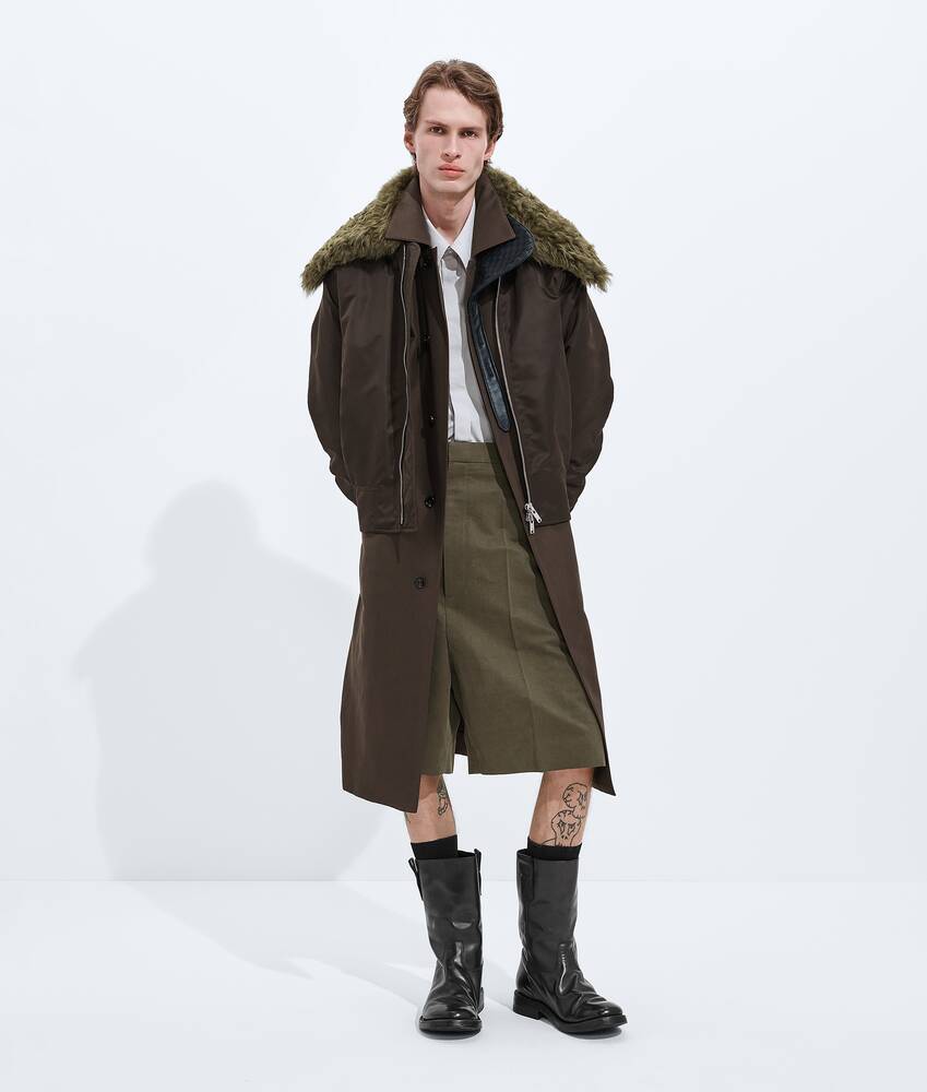 BOTTEGA VENETA 桑蚕丝配尼龙风衣