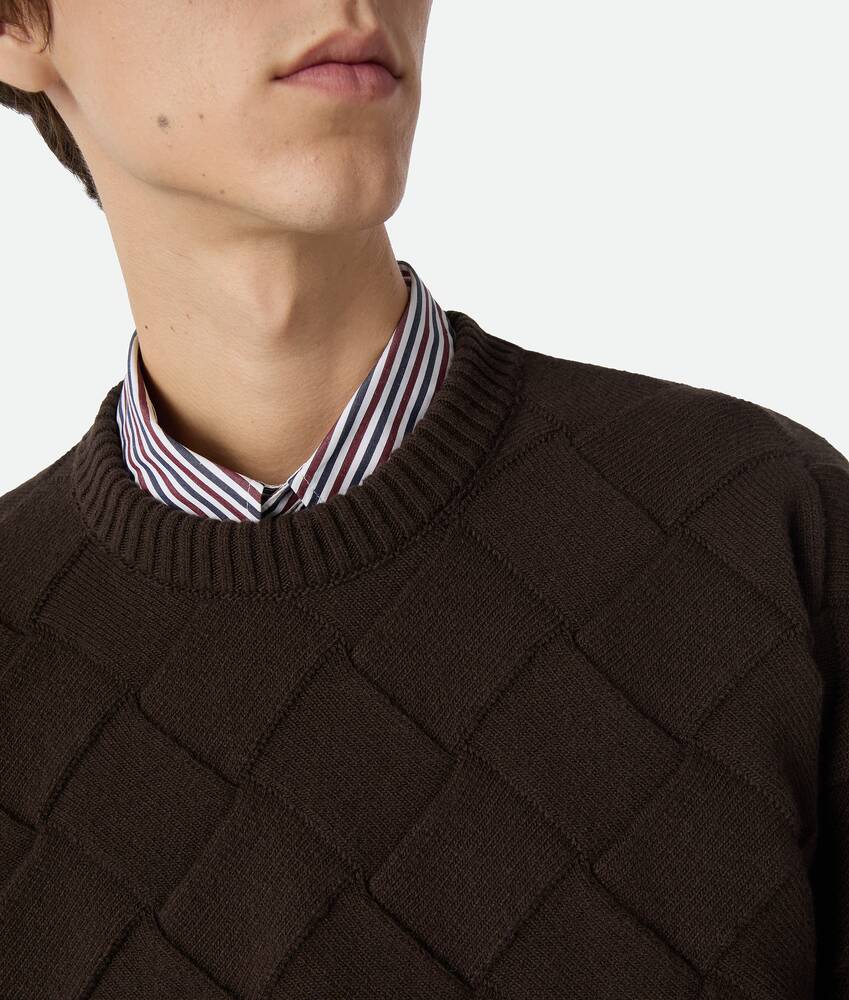 BOTTEGA VENETA Intrecciato编织羊毛毛衣 