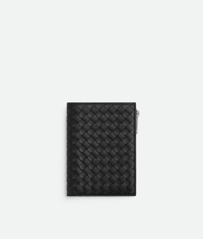 BOTTEGA VENETA Intrecciato Piccolo编织拉链护照夹