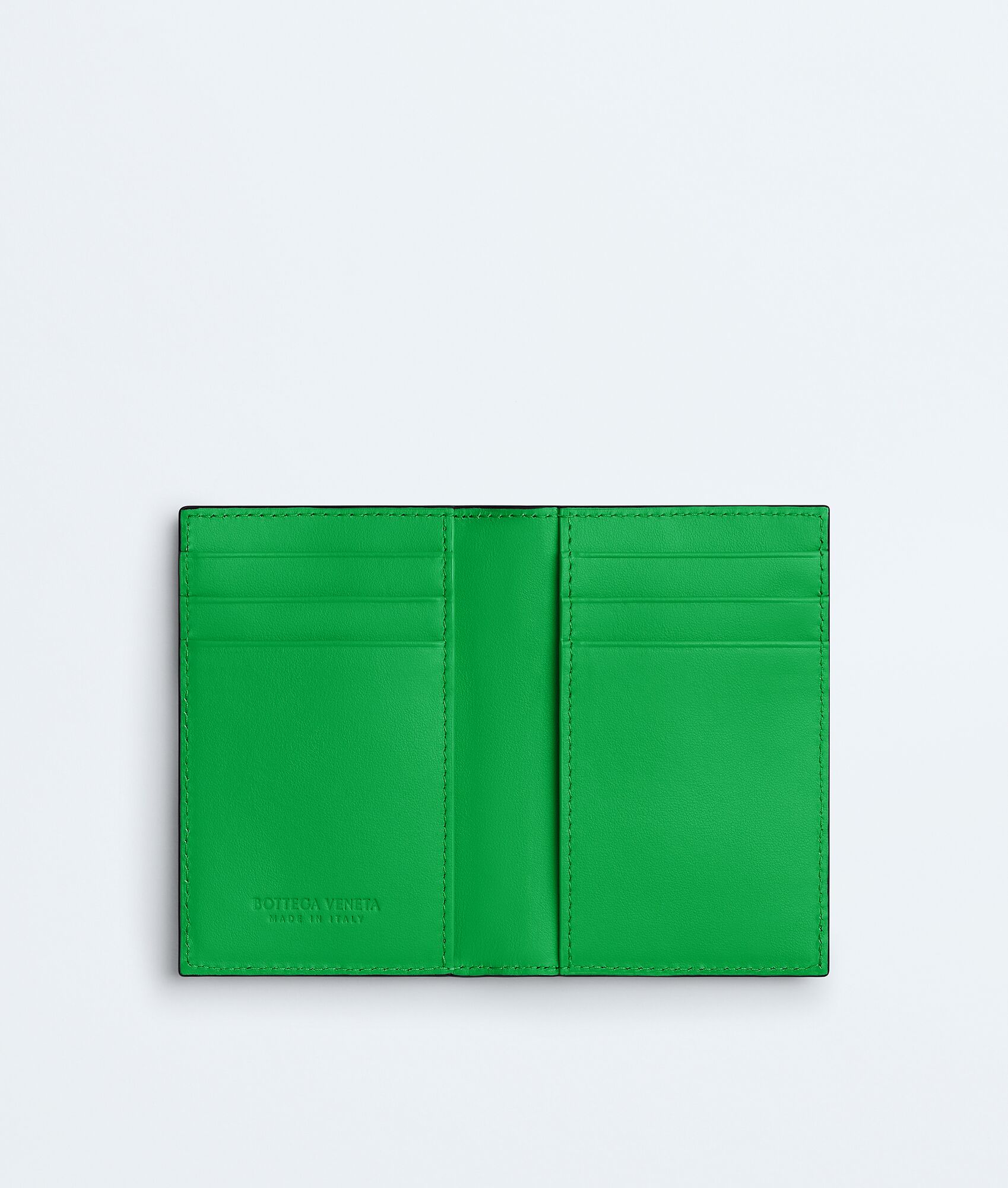 BOTTEGA VENETA Intrecciato编织翻盖卡包