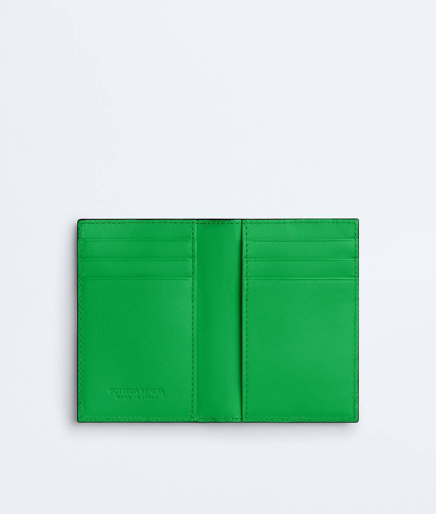 BOTTEGA VENETA Intrecciato编织翻盖卡包