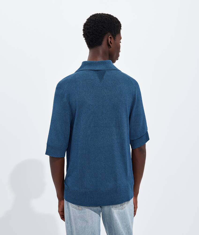 BOTTEGA VENETA  桑蚕丝圈绒Polo衫