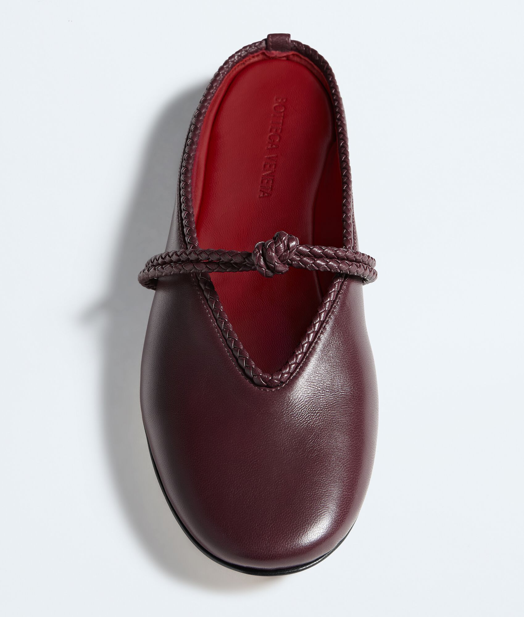 BOTTEGA VENETA 女士Rosa玛丽珍平底芭蕾舞鞋