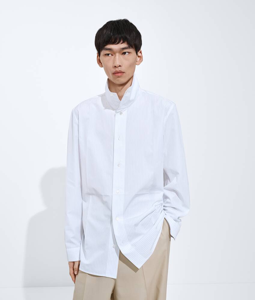 BOTTEGA VENETA • 棉质府绸细条纹衬衫