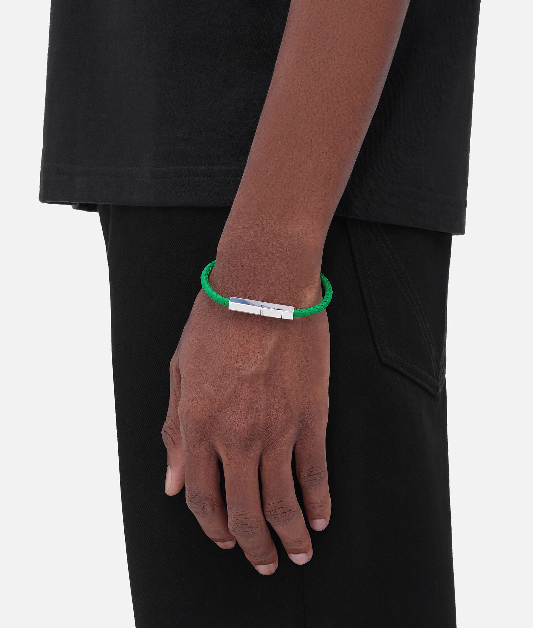 BOTTEGA VENETA Braid皮革手镯