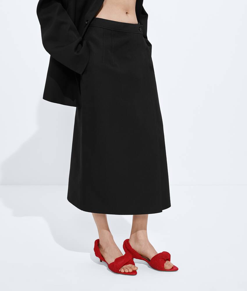BOTTEGA VENETA 棉质华达呢半身裙