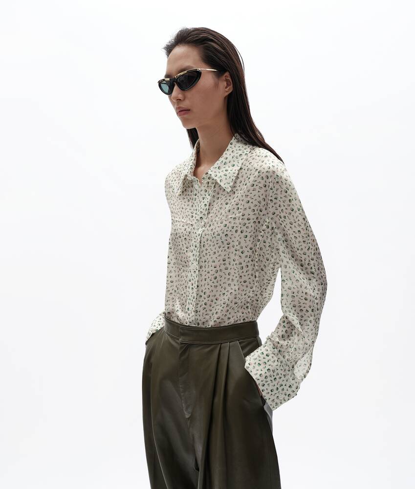 BOTTEGA VENETA 印花桑蚕丝衬衫