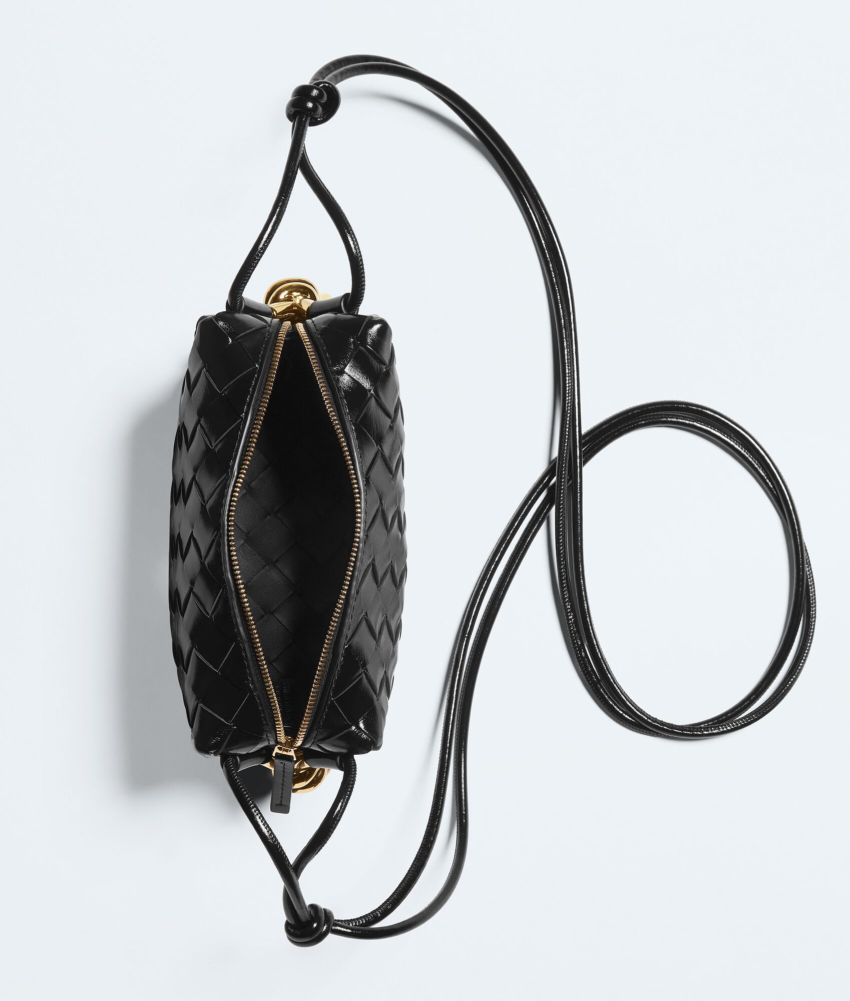 BOTTEGA VENETA Loop迷你金属扭结斜挎包