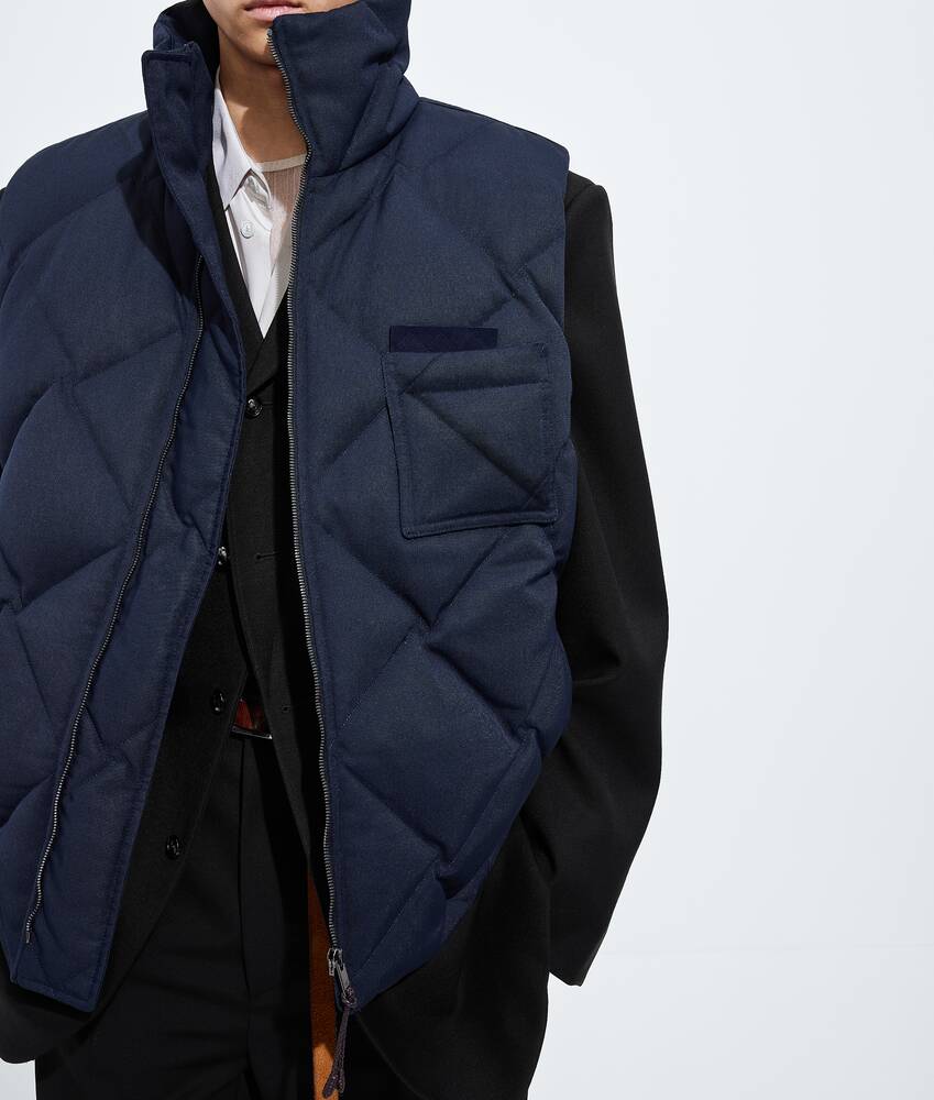 BOTTEGA VENETA 尼龙配棉质绗缝马甲