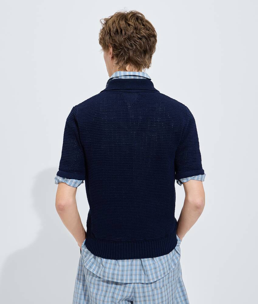 BOTTEGA VENETA 棉质钩织Polo衫