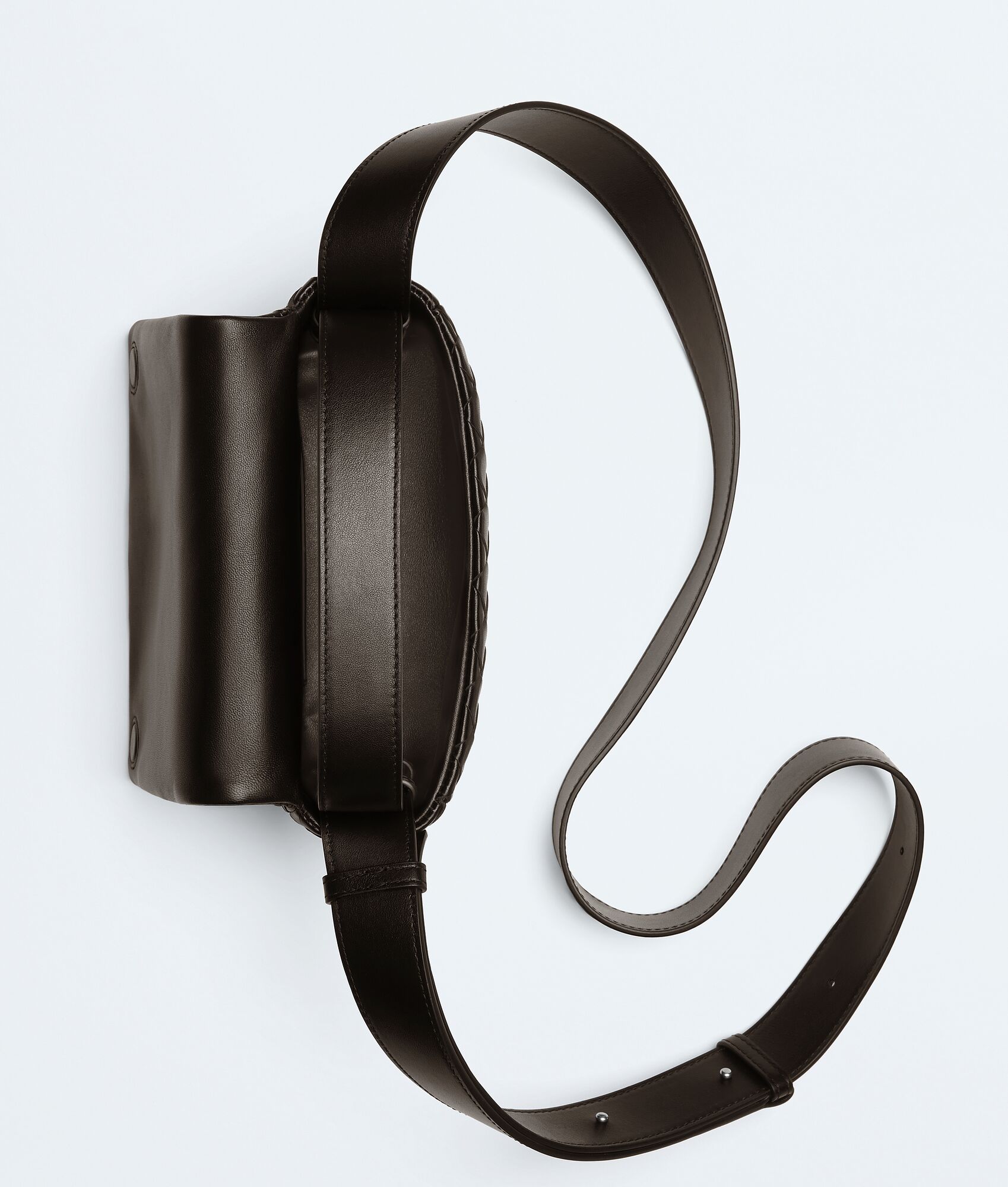 BOTTEGA VENETA 迷你Intrecciato编织翻盖手袋