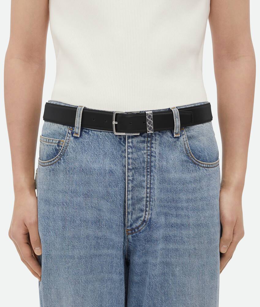 BOTTEGA VENETA Intreccio Loop编织圆环腰带