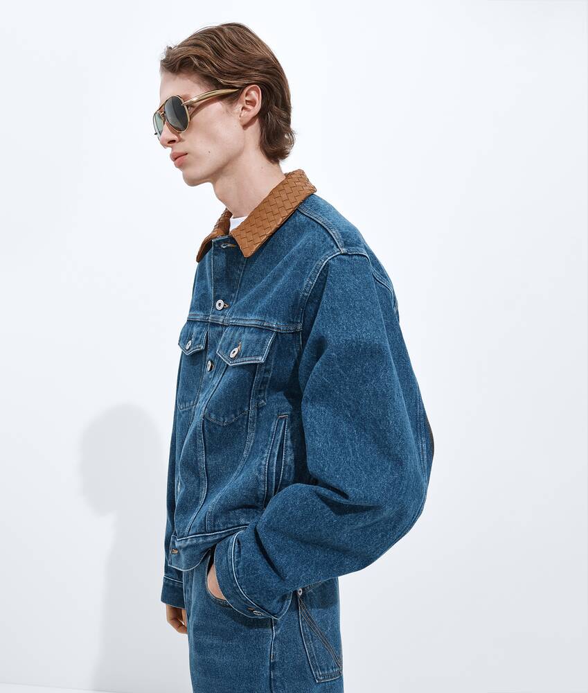 BOTTEGA VENETA 中度靛青色牛仔夹克