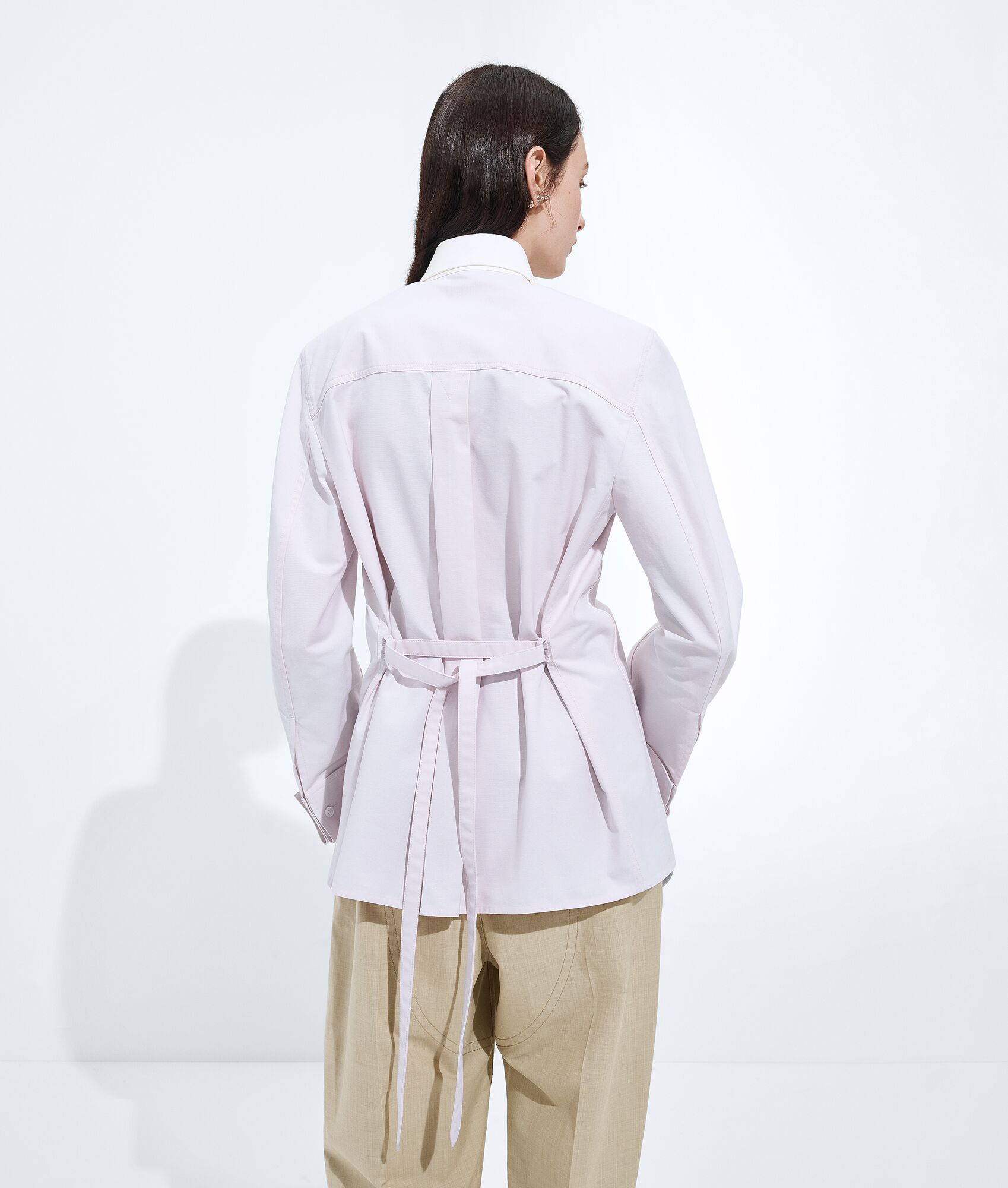 BOTTEGA VENETA 棉质牛津布束腰衬衫