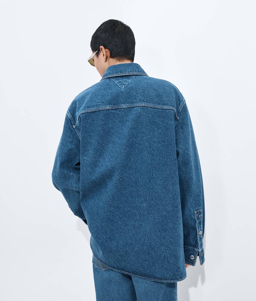 BOTTEGA VENETA 中度靛青色牛仔外套式衬衫