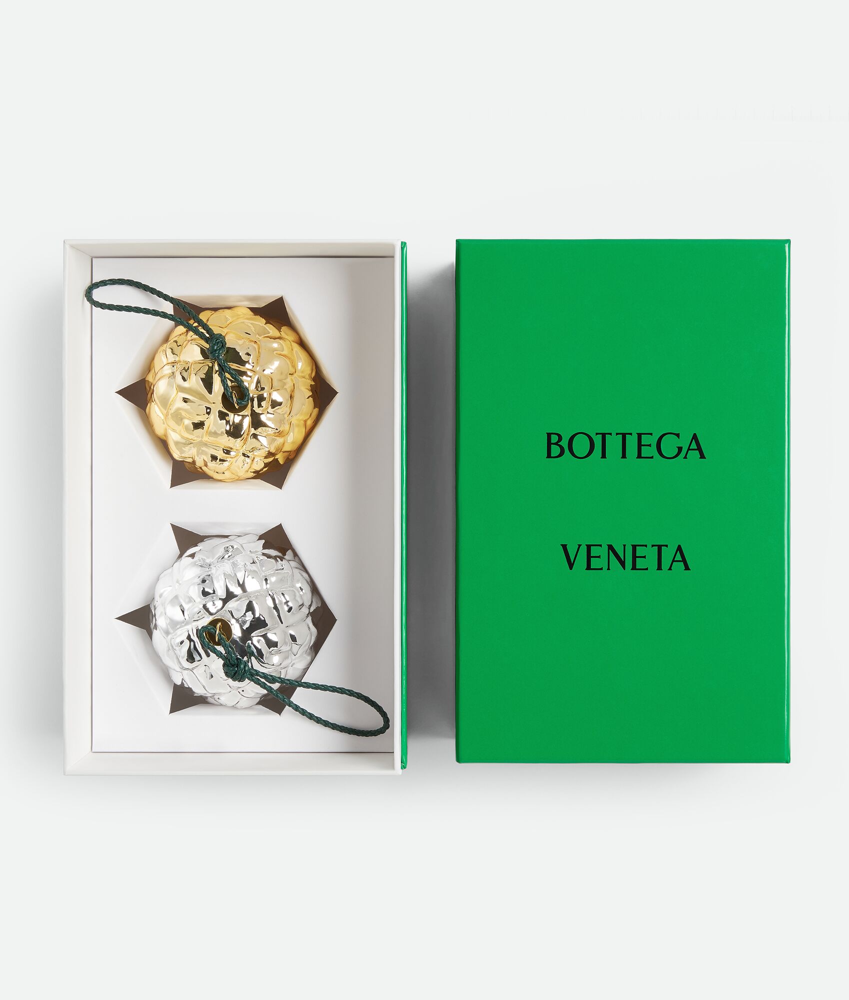 BOTTEGA VENETA 格纹装饰挂件两个装