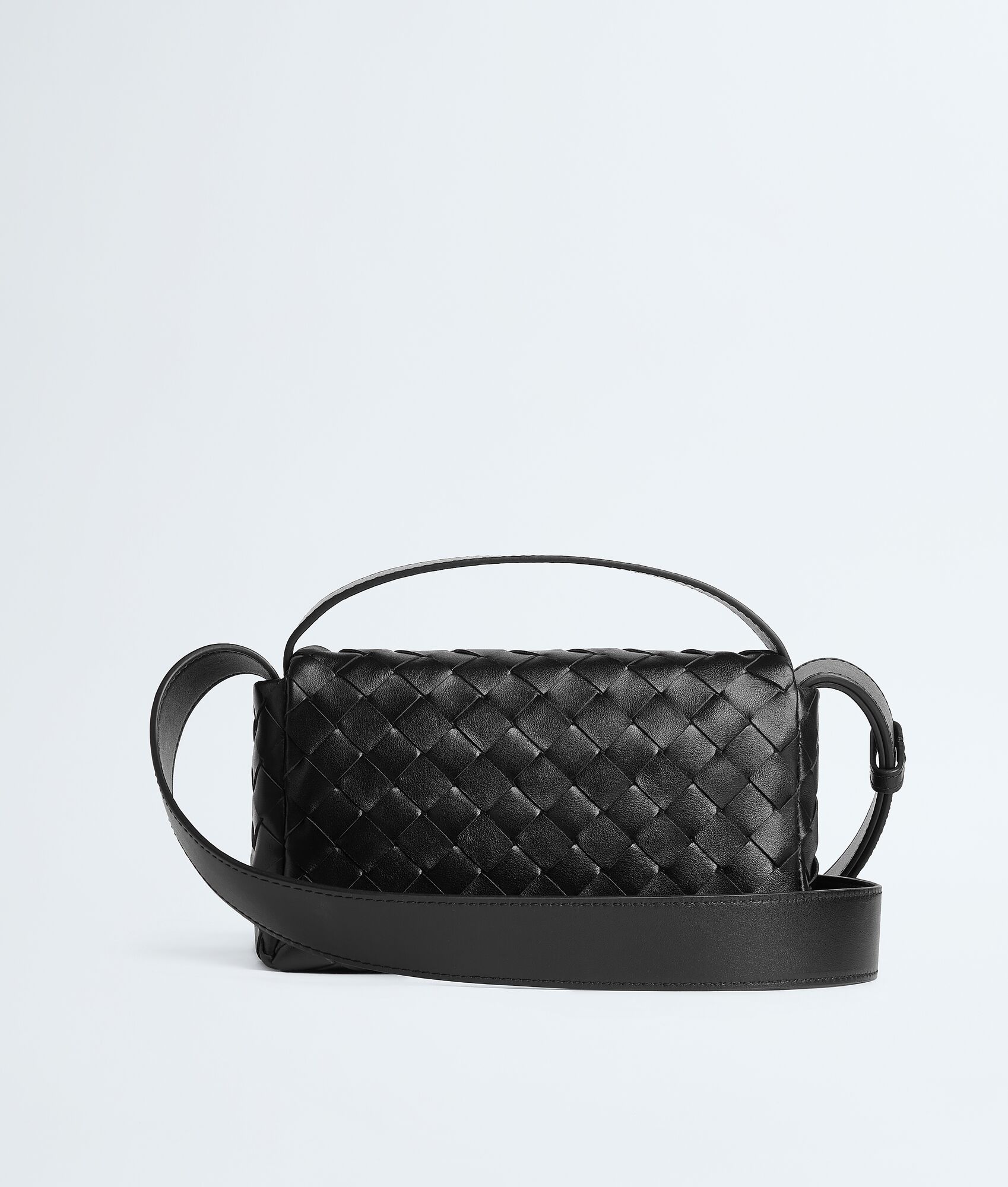 BOTTEGA VENETA 迷你Intrecciato编织翻盖手袋