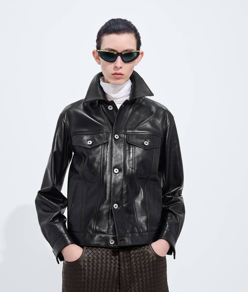 BOTTEGA VENETA 半亮面皮革夹克