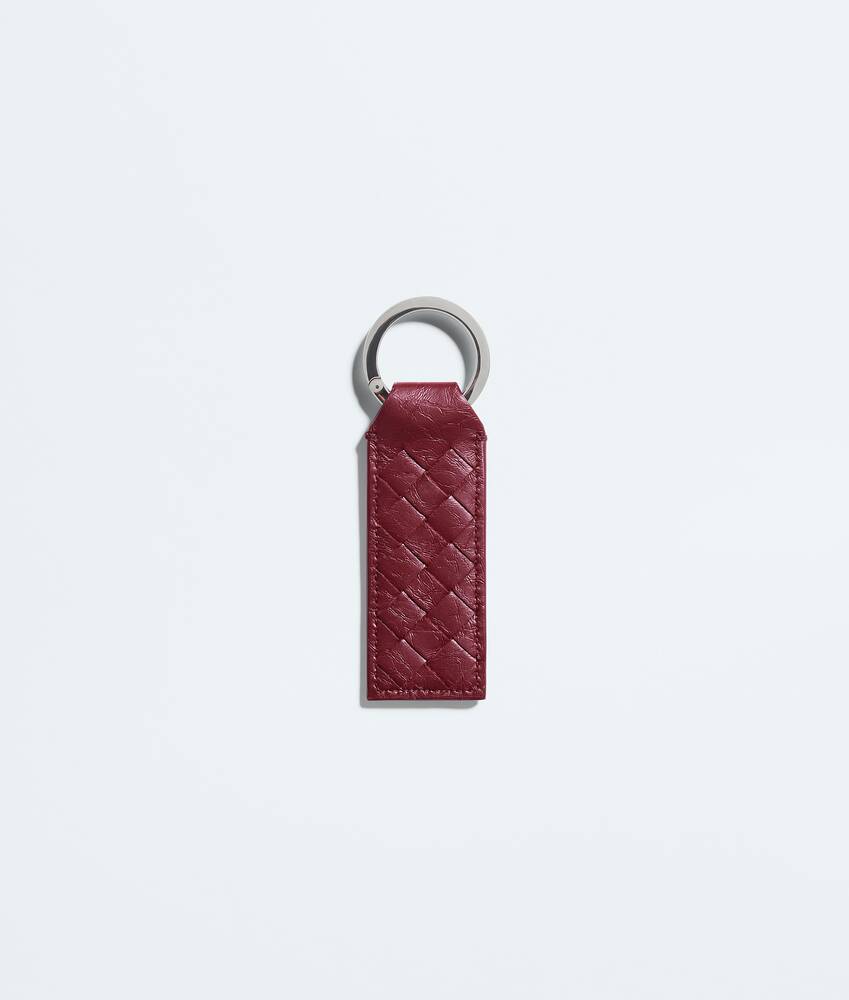 BOTTEGA VENETA 编织菌丝纤维钥匙圈