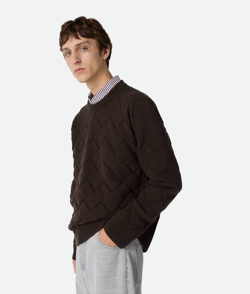 BOTTEGA VENETA Intrecciato编织羊毛毛衣 