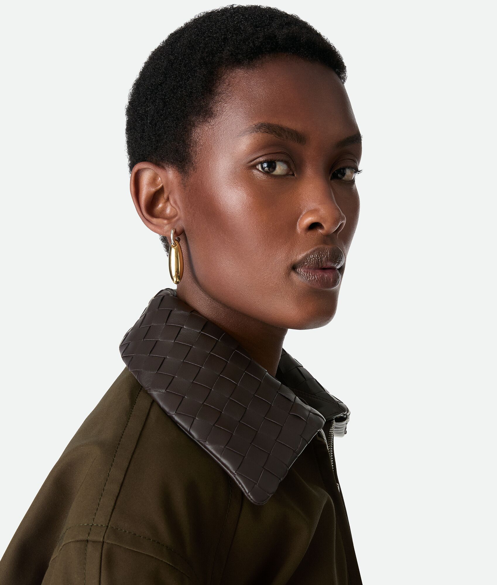 BOTTEGA VENETA 棉质斜纹束腰夹克