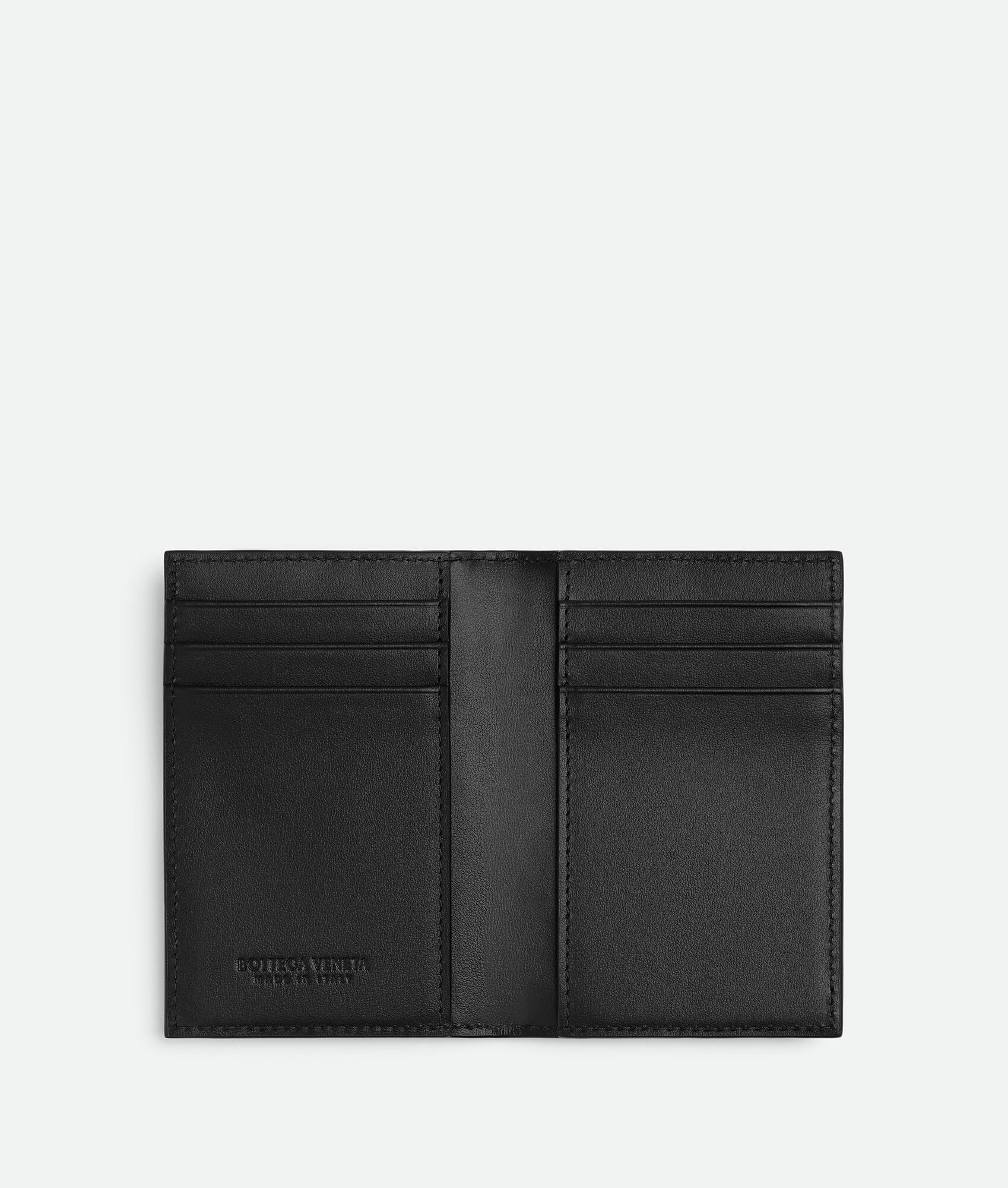 BOTTEGA VENETA Intrecciato编织翻盖卡包