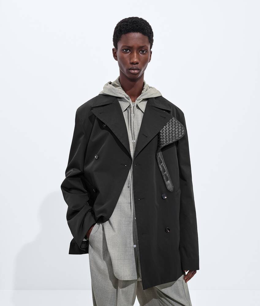 BOTTEGA VENETA 尼龙配棉质大衣 