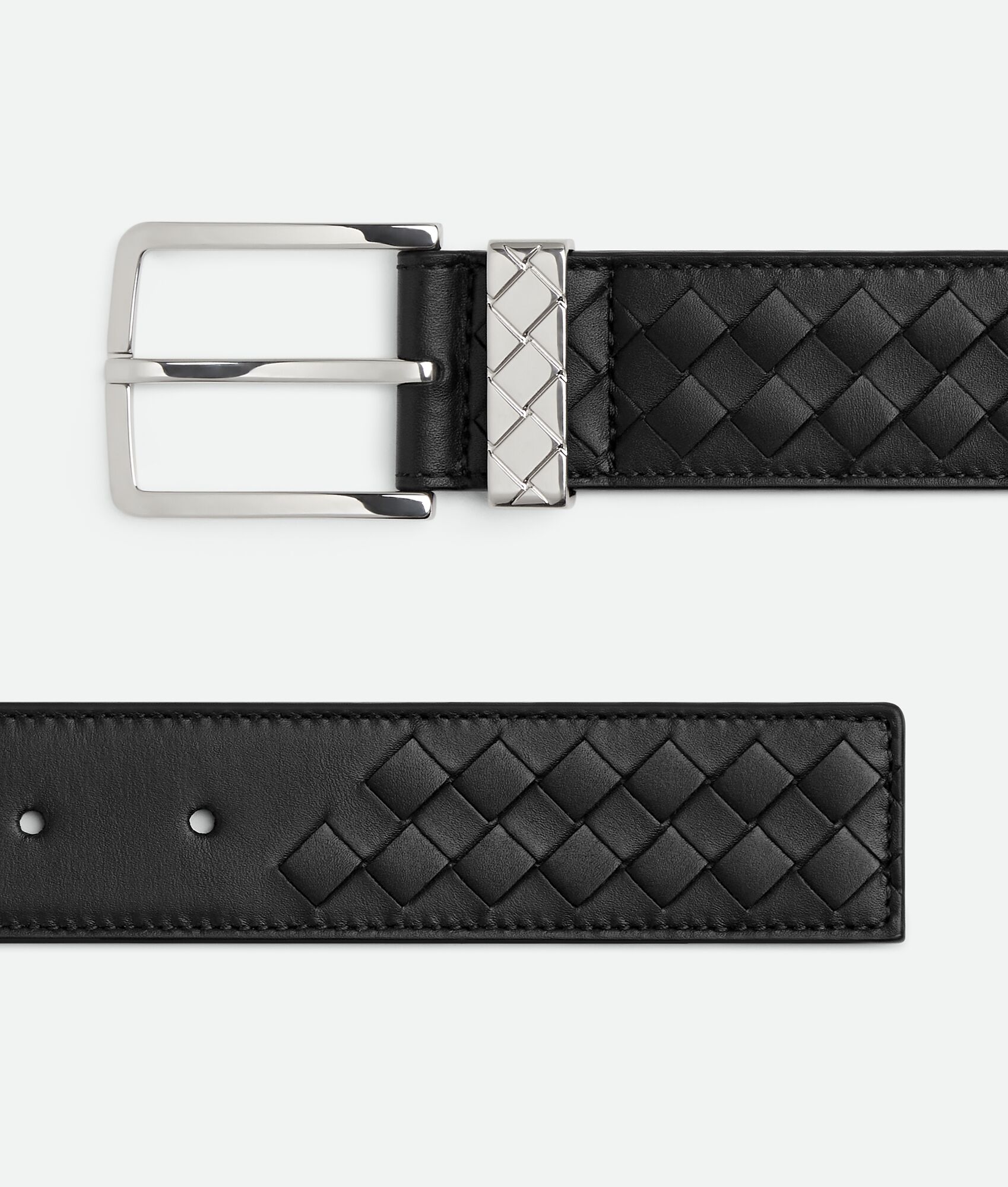 BOTTEGA VENETA Intreccio Loop编织圆环腰带